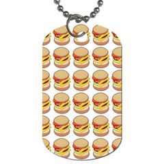 Hamburger Pattern Dog Tag (One Side)