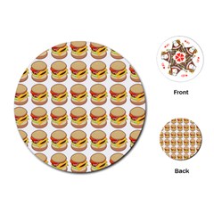 Hamburger Pattern Playing Cards (Round) 