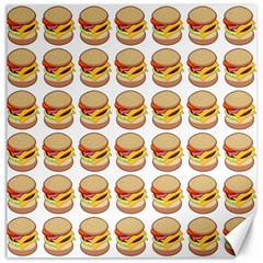 Hamburger Pattern Canvas 20  x 20  