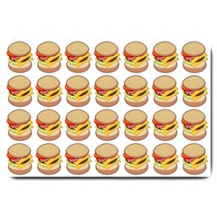 Hamburger Pattern Large Doormat  by Simbadda