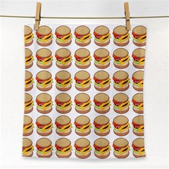 Hamburger Pattern Face Towel