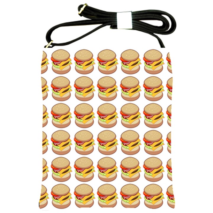 Hamburger Pattern Shoulder Sling Bags