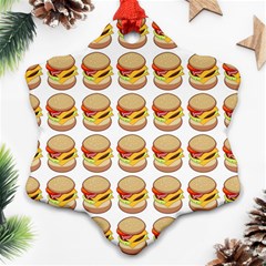 Hamburger Pattern Ornament (Snowflake)