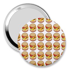 Hamburger Pattern 3  Handbag Mirrors