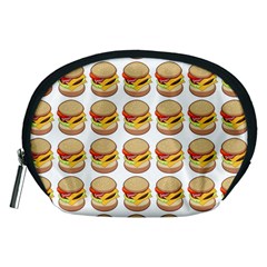 Hamburger Pattern Accessory Pouches (medium)  by Simbadda