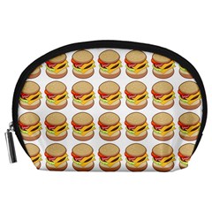 Hamburger Pattern Accessory Pouches (large)  by Simbadda