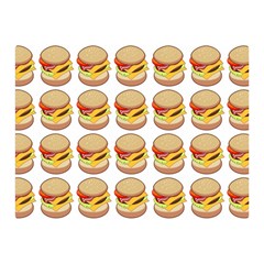 Hamburger Pattern Double Sided Flano Blanket (Mini) 