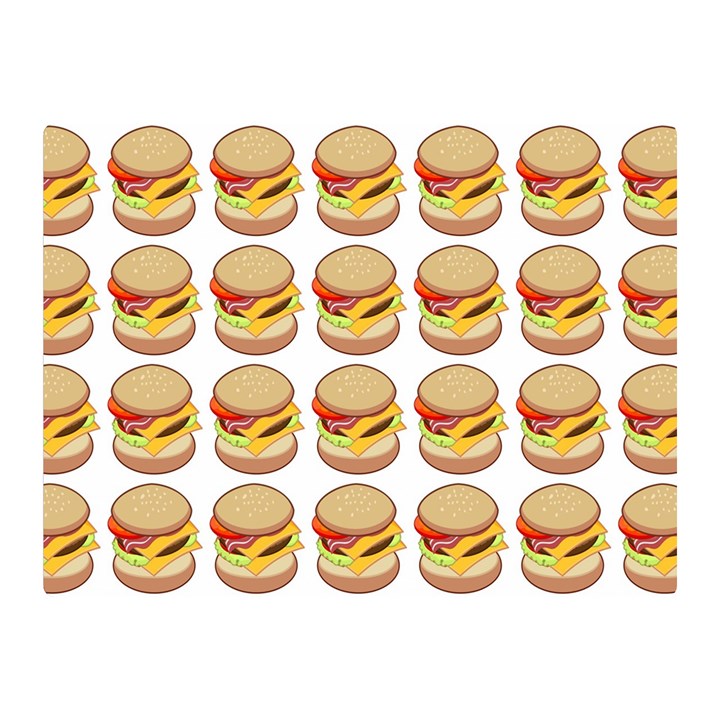 Hamburger Pattern Double Sided Flano Blanket (Mini) 