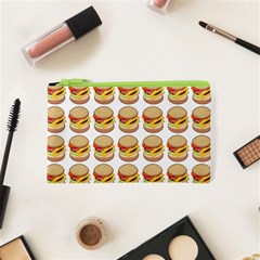 Hamburger Pattern Cosmetic Bag (XS)