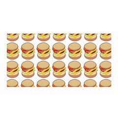 Hamburger Pattern Satin Wrap