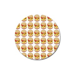 Hamburger Pattern Magnet 3  (round) by Simbadda