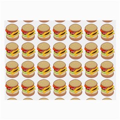 Hamburger Pattern Large Glasses Cloth (2-side) by Simbadda