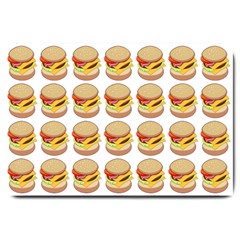 Hamburger Pattern Large Doormat  by Simbadda