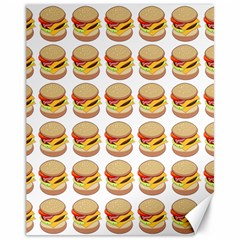 Hamburger Pattern Canvas 11  X 14   by Simbadda