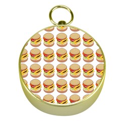 Hamburger Pattern Gold Compasses by Simbadda