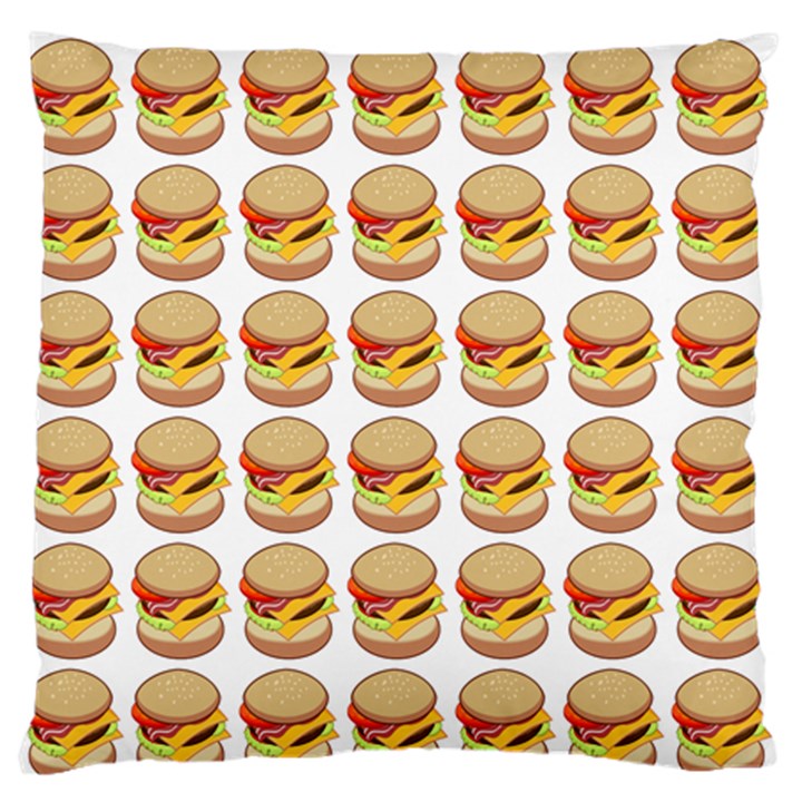 Hamburger Pattern Standard Flano Cushion Case (Two Sides)