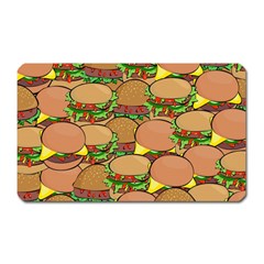 Burger Double Border Magnet (rectangular) by Simbadda