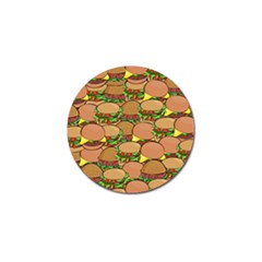 Burger Double Border Golf Ball Marker by Simbadda