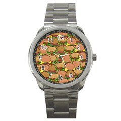 Burger Double Border Sport Metal Watch by Simbadda