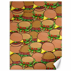 Burger Double Border Canvas 36  X 48   by Simbadda