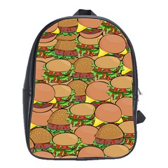 Burger Double Border School Bags(large)  by Simbadda