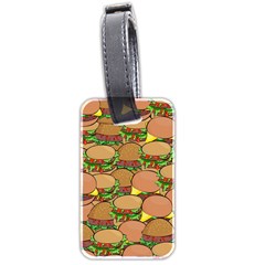 Burger Double Border Luggage Tags (two Sides) by Simbadda