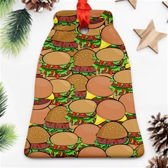 Burger Double Border Ornament (bell) by Simbadda