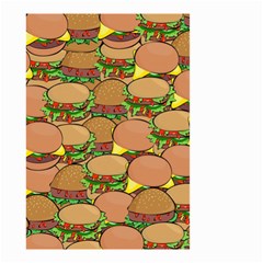 Burger Double Border Small Garden Flag (two Sides) by Simbadda