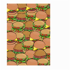 Burger Double Border Large Garden Flag (two Sides) by Simbadda