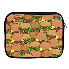 Burger Double Border Apple Ipad 2/3/4 Zipper Cases by Simbadda