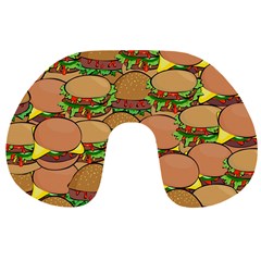 Burger Double Border Travel Neck Pillows by Simbadda