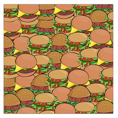 Burger Double Border Large Satin Scarf (square) by Simbadda