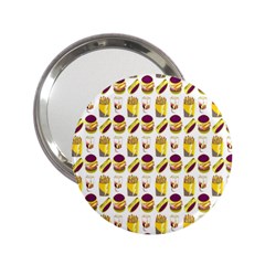 Hamburger And Fries 2 25  Handbag Mirrors by Simbadda