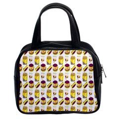 Hamburger And Fries Classic Handbags (2 Sides) by Simbadda