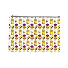 Hamburger And Fries Cosmetic Bag (large)  by Simbadda