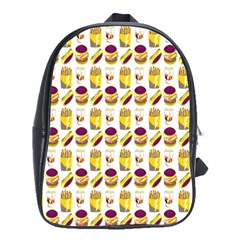 Hamburger And Fries School Bags(large)  by Simbadda