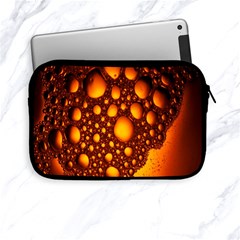 Bubbles Abstract Art Gold Golden Apple Ipad Mini Zipper Cases by Simbadda