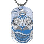 Pattern Monkey New Year S Eve Dog Tag (Two Sides) Front