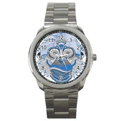 Pattern Monkey New Year S Eve Sport Metal Watch by Simbadda