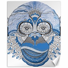 Pattern Monkey New Year S Eve Canvas 11  X 14   by Simbadda