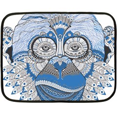 Pattern Monkey New Year S Eve Double Sided Fleece Blanket (mini)  by Simbadda