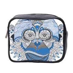 Pattern Monkey New Year S Eve Mini Toiletries Bag 2-side by Simbadda