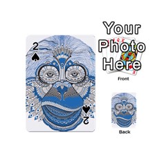 Pattern Monkey New Year S Eve Playing Cards 54 (mini)  by Simbadda