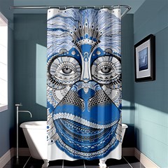 Pattern Monkey New Year S Eve Shower Curtain 36  X 72  (stall)  by Simbadda