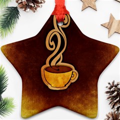 Coffee Drink Abstract Ornament (star) by Simbadda