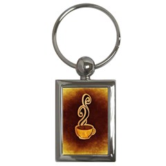 Coffee Drink Abstract Key Chains (rectangle)  by Simbadda