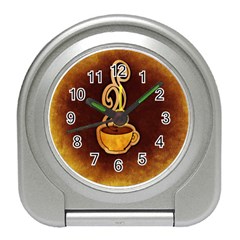 Coffee Drink Abstract Travel Alarm Clocks by Simbadda