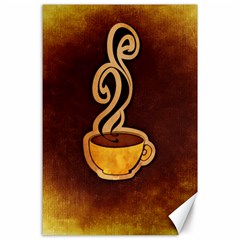 Coffee Drink Abstract Canvas 24  X 36  by Simbadda