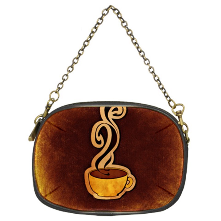 Coffee Drink Abstract Chain Purses (Two Sides) 