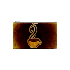 Coffee Drink Abstract Cosmetic Bag (small)  by Simbadda